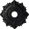 Ekena Millwork Riley Ceiling Medallion (Fits Canopies up to 4 5/8"), 18"OD x 3 1/2"ID x 1 1/2"P, Steel Gray CM18RLSGS - alternate 1